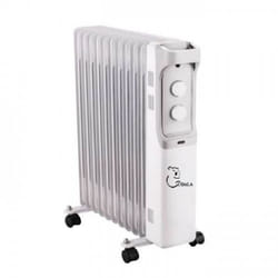 Radiateur à Bain D'huile Coala Compact BH2500 11 éléments 2500W Blanc