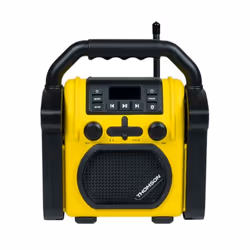 Radio et Enceinte Sans fil THOMSON WKR50BT De Chantier - Noir&Jaune
