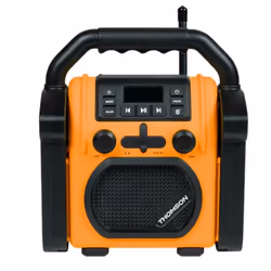 Radio et Enceinte Sans fil THOMSON WKR60BT De Chantier - Noir&Orange
