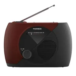 Radio FM Portable Thomson RT353 Rouge & Noir