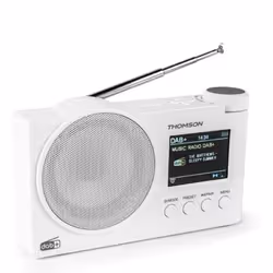 Radio-Réveil FM Bluetooth THOMSON RT400DABBTWH -Blanc