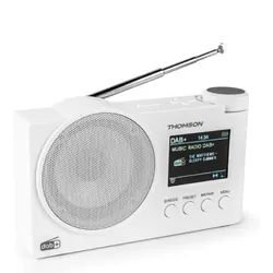 Radio-Réveil FM Bluetooth THOMSON RT400DABBTWH -Blanc