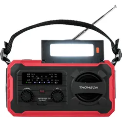 Radio Thomson Solaire D'urgence Longue Durée RT280 Rouge