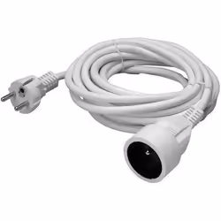 Rallonge électrique SOMEF Section 3X1.5 MM² - Nombre de prises: 1  prise d'alimentation - Description des pôles: 1x2P+T - Cor ...