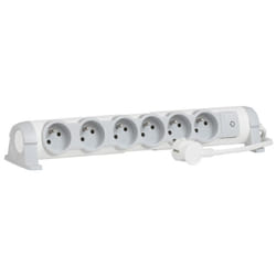Rallonge Multiprise Legrand LEG050083 6 Prises 1.5 M - Blanc