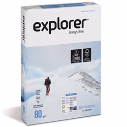 Rame papier EXPLORER -Types de papier: Papier Blanc - Format: A3 – Grammage: 80 g/m² - Nombre de papier par paquets: 500 papi ...