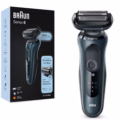 Rasoir Electrique Braun Séries 6 Wet & Dry 61-N1000s - Alimentation : Batterie Li-Ion Rechargeable - Autonomie : 50 minutes - ...