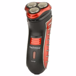 Rasoir Rechargeable + Tondeuse Nez Techwood-  3  têtes flottantes - Micro grille de protection en inox - Lames en inox de hau ...
