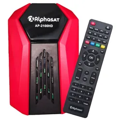 Récepteur Alphasat AP-2100HD Full HD 1080P / Rouge + 3 ABONNEMENTS 12 MOIS