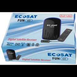 Récepteur Ecosat FUN-60 + 12 Mois Sharing Funcam + 12Mois IPTV Matador - Noir