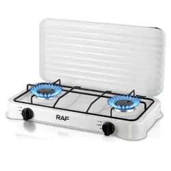 Réchaud à Gaz Raf R.8033 2 Feux Blanc