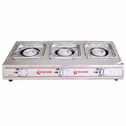 Réchaud à Gaz STARONE OM-K07 3 Feux - Inox