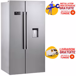 Réfrigérateur Américain BEKO 630L GN163220 SX Silver