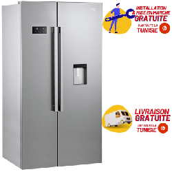Réfrigérateur Américain BEKO 630L GN163220 SX Silver