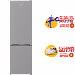 Réfrigérateur BEKO Combiné NoFrost 460 L – Inox (RCNA460SX)
