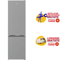 Réfrigérateur BEKO Combiné NoFrost 460 L – Inox (RCNA460SX)