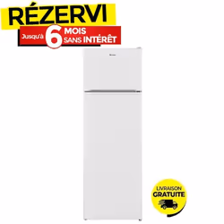 Réfrigérateur BRANDT BDT3210BW 300 Litres LessFrost - Blanc