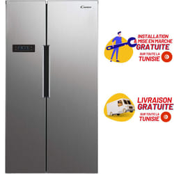 Réfrigérateur Candy Side by Side 521L Inox CHSVN174X