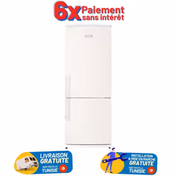 Réfrigérateur Combiné ACER No Frost - 373L - Blanc (NF373-W)