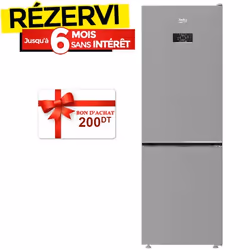Réfrigérateur Combiné BEKO B3RCNA400HSX 341Litres NoFrost - Silver
