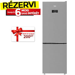 Réfrigérateur Combiné BEKO B3RCNA400HSX 341Litres NoFrost - Silver