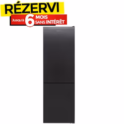 Réfrigérateur Combiné FOCUS F3760G 373L NoFrost - Dark Silver
