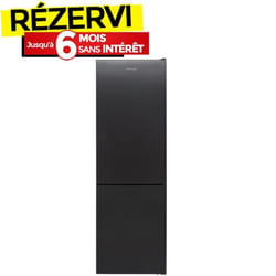 Réfrigérateur Combiné FOCUS F3760G 373L NoFrost - Dark Silver