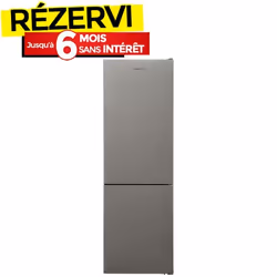 Réfrigérateur Combiné FOCUS F3760X 373L NoFrost - Silver