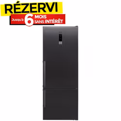 Réfrigérateur Combiné FOCUS SMART-4870 500L NoFrost - Dark Inox