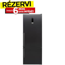 Réfrigérateur Combiné FOCUS SMART-4870 500L NoFrost - Dark Inox