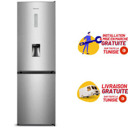 Réfrigérateur Combiné Hisene RD-39WC NoFrost 320 Litres -Silver