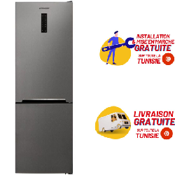 Réfrigérateur Combiné NEWSTAR CBD400SA 400 Litres NoFrost - Silver