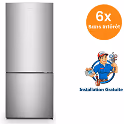 Réfrigérateur Combinée Hisense RM-55WC Inverter 420L NoFrost Silver