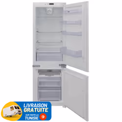 Réfrigérateur encastrable PREMIUM - Volume Net : 243 Litres - Classe énergétique : A+- Volume du réfrigérateur net : 180 Litr ...
