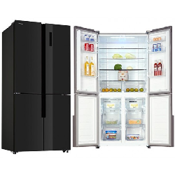 Réfrigérateur encastrable SILVERLINE Side by Side 482L Noir (R12051B01)