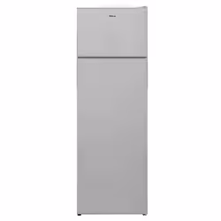 Focus F 5530S - Réfrigérateur double portes pose libre 55 cm, 243 L, Less Frost, congélateur supérieur, silver