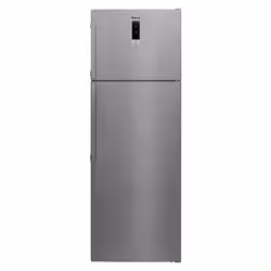 Focus QUADRA 5070 - Réfrigérateur double portes pose libre 70 cm, 500 L, No Frost, congélateur supérieur, afficheur électronique, Inox