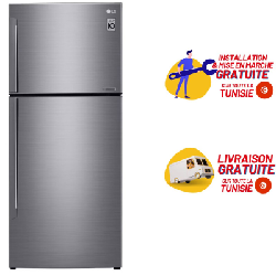 Réfrigérateur LG 438 Litres  NoFrost Silver (GL-C502HLCL) (73 x 178 x 70 cm)