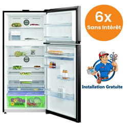 Réfrigérateur Maxwell 470 Litres NoFrost Noir