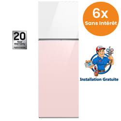 Réfrigérateur Samsung RT47CB66448CEL 460Litres NoFrost Blanc & Rose