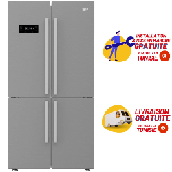 Réfrigérateur Side By Side BEKO No Frost - 680L - Inox (GN141622XP)