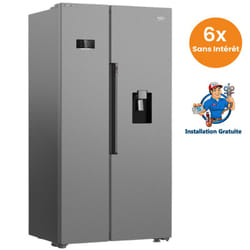 Réfrigérateur Side by Side Beko RGNE2635SX 635L Inverter Silver