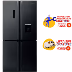 Réfrigérateur Side By Side FOCUS SMART.6400 / 4 Portes / Noir