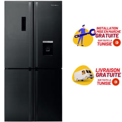 Réfrigérateur Side By Side FOCUS SMART.6400 / 4 Portes / Noir