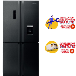 Réfrigérateur Side By Side FOCUS SMART.6400 / 4 Portes / Noir