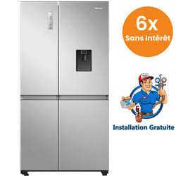 Réfrigérateur Side By Side Hisense RC-87WC 647 Litres NoFrost Silver