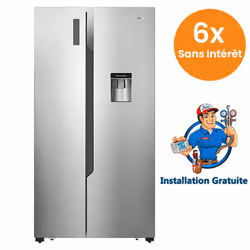 Réfrigérateur Side By Side Hisense RD-67WS - Système de refroidissement : NoFrost - Capacité de Réfrigérateur : 519 litres - ...