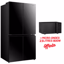 Réfrigérateur Side By Side Hisense RQ5G560NBB1 4 Portes - Type Refrigerateur: Porte croisée - Système de Refroidissement: NoF ...