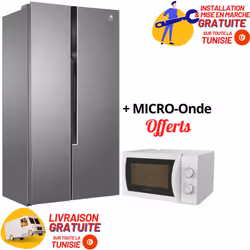 Réfrigérateur Hoover HHSF918F1XK- Système de refroidissement : NoFrost - Capacité de Réfrigérateur : 528 Litres - Classe éner ...