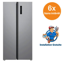 Réfrigérateur Side By Side Hyundai 549L NoFrost Inox